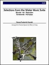 Selections from Water Music Clarinet Quartet cover